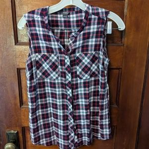 Eddie Bauer Red White and Blue button down tank